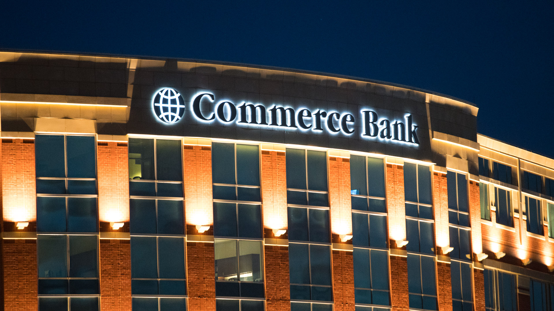 Commerce Bank at the Waterfront in Wichita KS Luminous Neon Art 