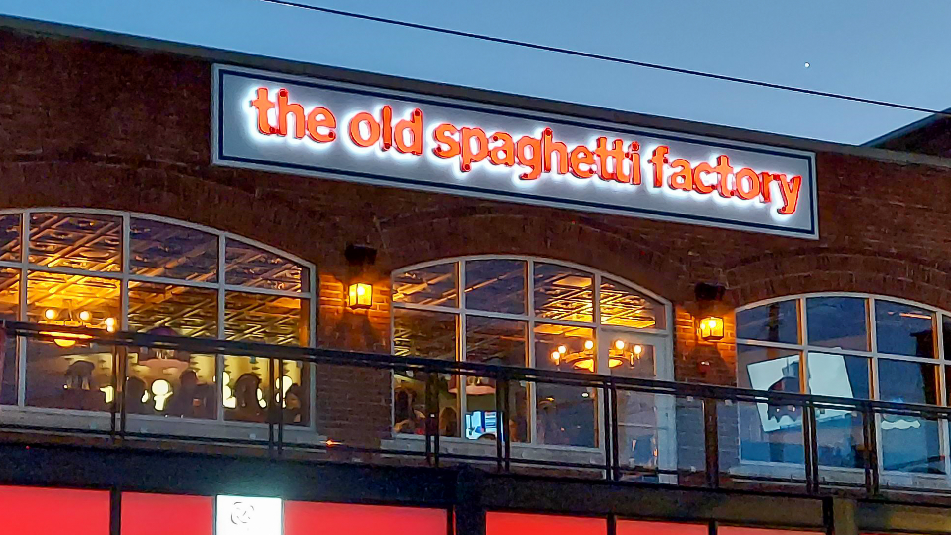 The Old Spaghetti Factory Sign Produced by Luminous Neon, Inc.